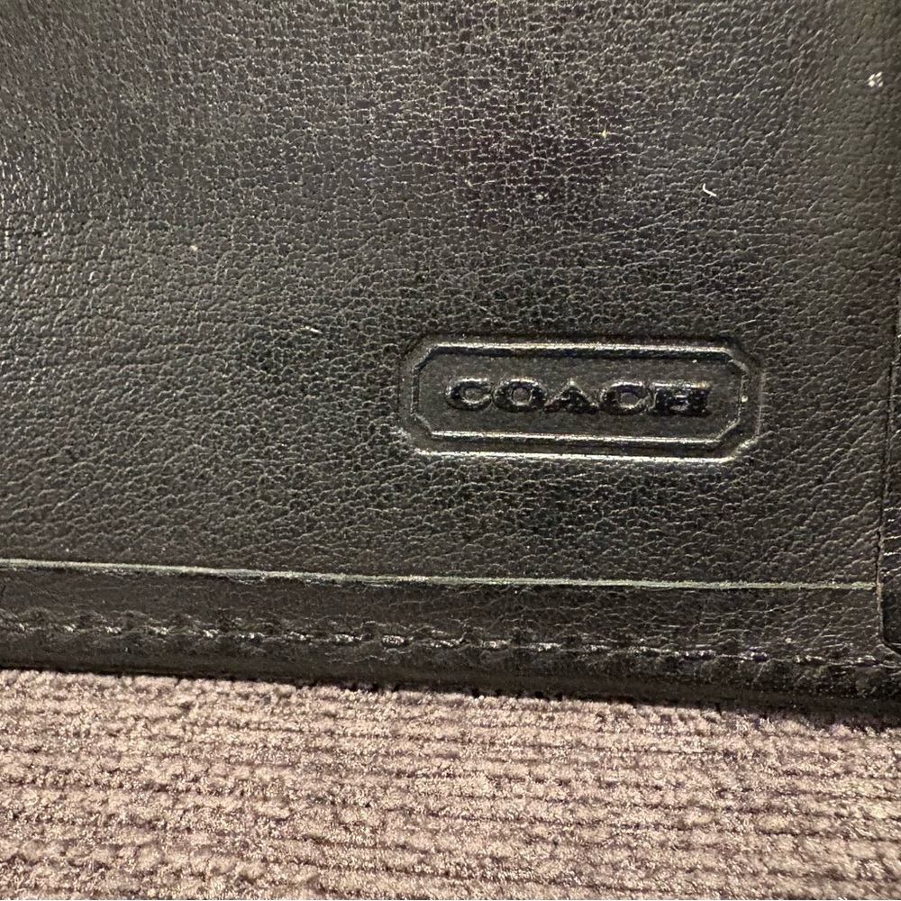 Coach Black Leather Men's Wallet